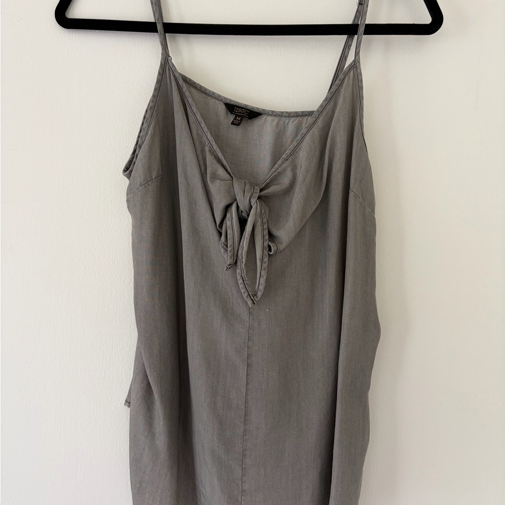 Gray Sleeveless Top